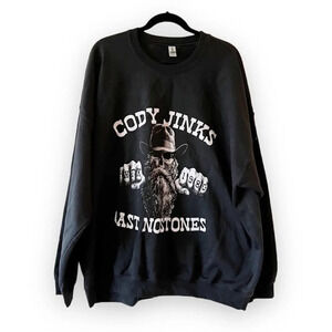 Cody Jinks‎ Cast No Stones 3XL Black Crewneck Sweatshirt Fort Worth Texas 1980